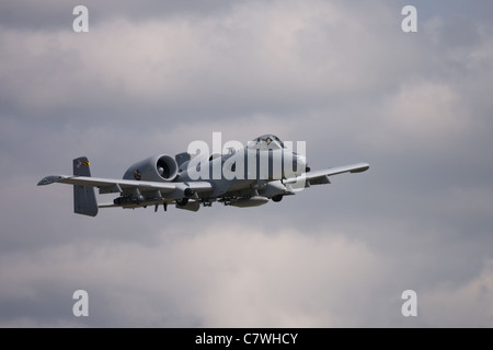 June 26, 2011. St. Thomas Ontario Canada. A United States A-10C Thunderbolt II in flight at the Great Lakes International Air Sh Stock Photo