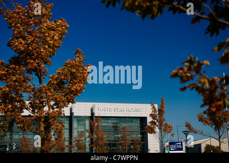 Citi Bank Belfast HQ offices based at White Star House in the Northern Ireland Science Park Titanic Quarter Queens Island Stock Photo