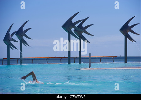 Cairns Esplanade Lagoon, Queensland Australia Stock Photo