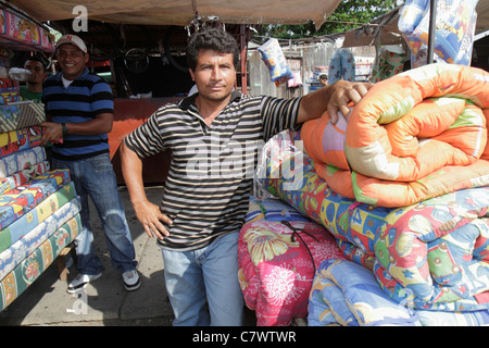 Managua Nicaragua,Mercado flea shopping shoppers shop shops market buying selling,store stores business businesses,vendor vendors,stall stalls booth d Stock Photo