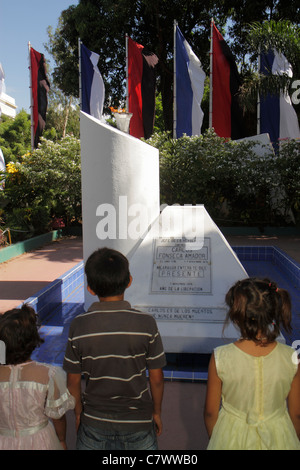 Managua Nicaragua,Central America,Central Park,Area Monumental,Carlos Fonseca Amador,Sandinista National Liberation Front,FSLN founder,revolutionary h Stock Photo