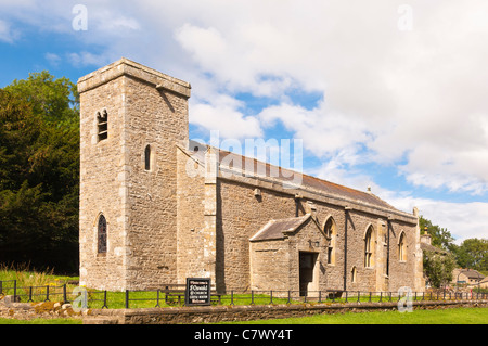 St. Oswald Church next to Bolton Castle near Leyburn in North Yorkshire , England , Britain , Uk Stock Photo
