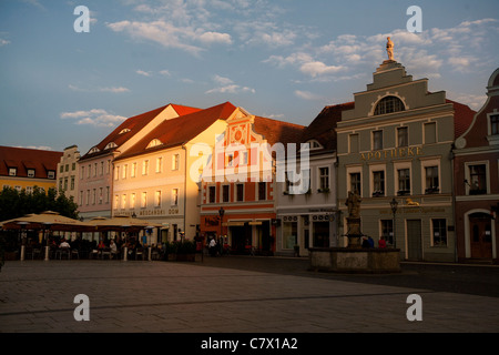 The Altmarkt, the old market square of the city of Cottbus in Saxony, Germany. Stock Photo