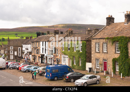 The village of Reeth in Swaledale in North Yorkshire , England , Britain , Uk Stock Photo