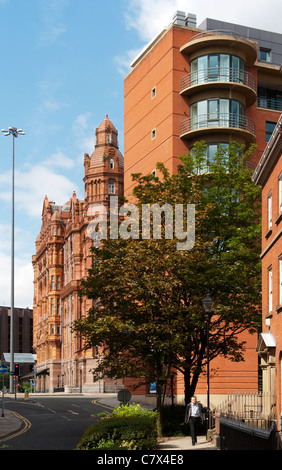 The Midland Hotel from Bishopsgate, Manchester, England, UK Stock Photo