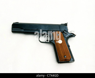 Colt  M1911A, 70 Series Gold Cup National Match .45 ACP Stock Photo