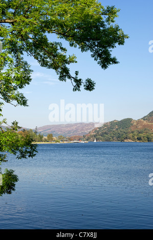 View across Ullswater in the Lake District, Cumbria, England Stock Photo