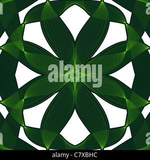 wavy green background, abstract seamless texture; vector art illustration