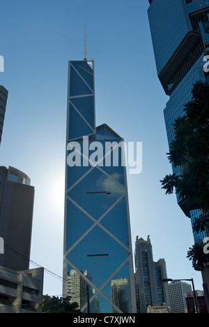 The Bank of China tower, designed by architect I.M. Pei. Stock Photo