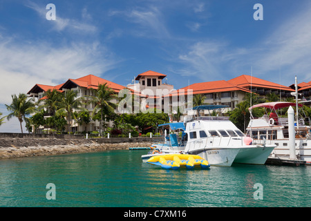 Sutera Harbour and the Magellan Sutera Hotel, Kota Kinabalu, Malaysian Borneo Stock Photo