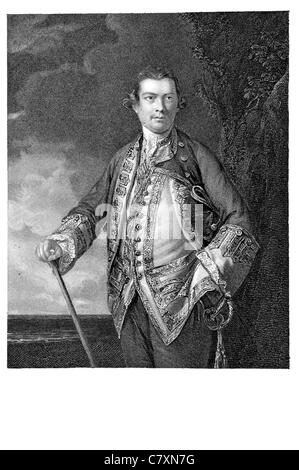 Admiral Augustus Keppel 1st Viscount PC 1725 1786 officer Royal Navy Seven Years' War War of American Independence Stock Photo