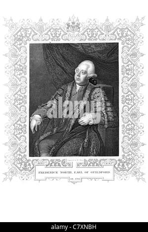 Frederick North, 2nd Earl of Guilford, Lord North, 17321792, Prime