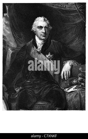 Sir Joseph Banks 1st Baronet 1743 1820 English naturalist botanist botany patron natural sciences Captain James Cook Stock Photo