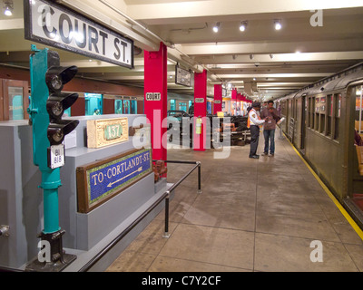 New York Transit Museum gallery Stock Photo