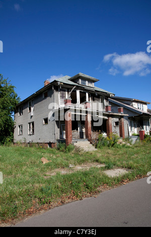 Vacant dwelling East side of Detroit Michigan USA Stock Photo