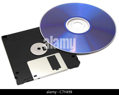 Floppy To Disk Stock Photo