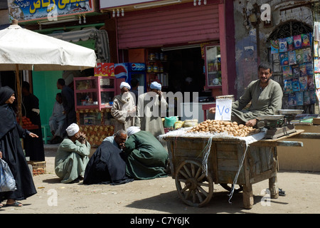 Riverside town of Esna on market day - which is Friday Stock Photo - Alamy