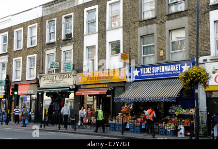 Local shops Junction Road Archway Holloway Islington london england UK Stock Photo