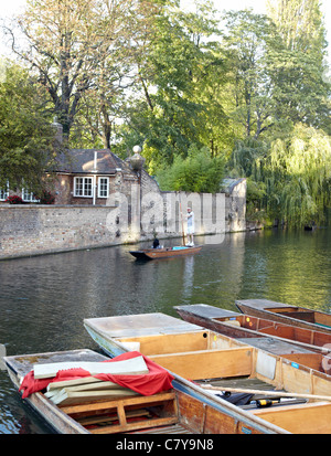 Punting On The Cam River Cambridge UK