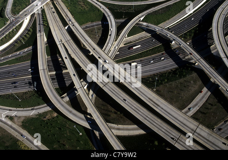 USA, Georgia, Atlanta, highways intersection Stock Photo