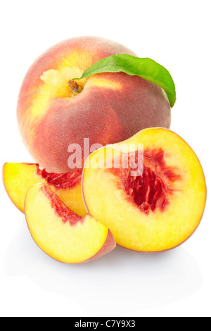 Peach isolated Stock Photo