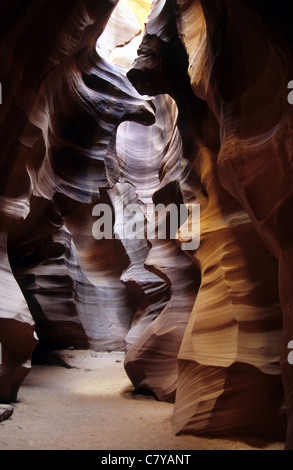 Water-carved Slot Canyon, Antelope Canyon near Page, Arizona, USA Stock Photo