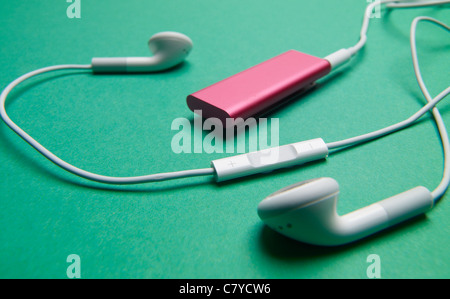 Apple iPod shuffle pink Stock Photo
