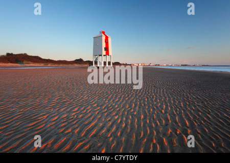 The Wooden Lighthouse. Burnham on Sea. Somerset. England. UK. Stock Photo