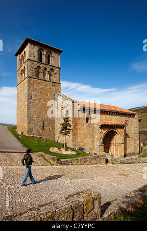Romanesque church of Cervatos Cantabria Spain Stock Photo