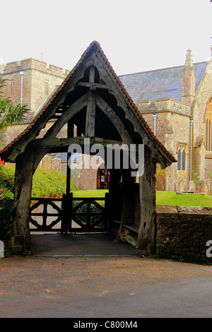 Gate of a country church in Kent Stock Photo