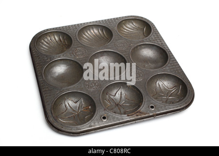 empty cupcake tray Stock Photo