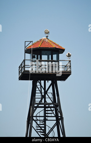 dock tower alcatraz Stock Photo