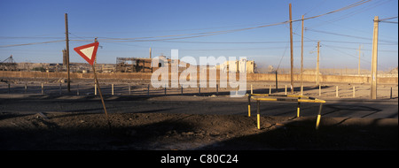 Chile, Acatama, Maria Elena nitrate mine town Stock Photo