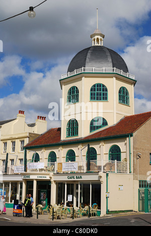 The Dome Cinema on the seafront at Worthing. West Sussex. England. Original, restored Art Deco styled building. Stock Photo