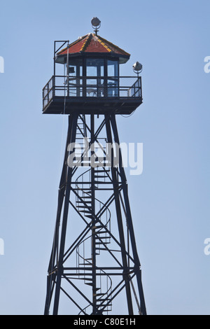 dock tower alcatraz Stock Photo