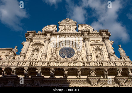 Italy, Apulia, Lecce, Basilica di Santa Croce, facade.