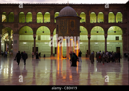 Syria, Damascus, Umayyad Mosque. Stock Photo