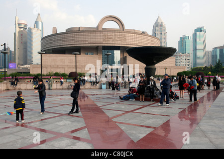 China, Shanghai, People Square, the Shanghai museum Stock Photo