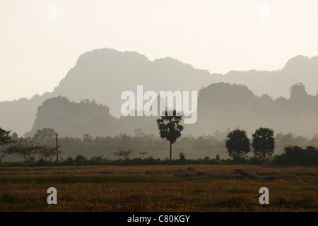 Myanmar, Burma, Mon state, Countryside Stock Photo