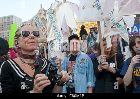 New York, NY - 5 Oct 2011 Activists gather in Foley Square for solidarity march with Anti Wall Street protesters #OccupyWallSt ©Stacy Walsh Rosenstock/Alamy Stock Photo