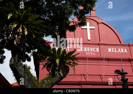 Malaysia, Melaka, Malacca, Christ Church Stock Photo