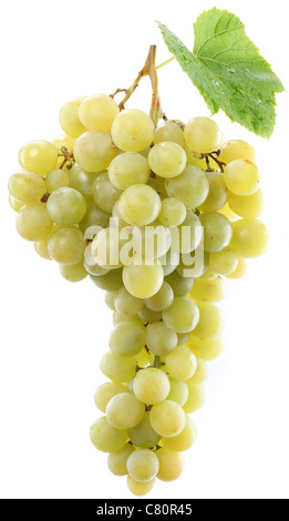Grapes on a white background. Isolated bunch. Stock Photo