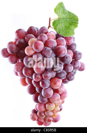 Grapes on a white background. Isolated bunch. Stock Photo