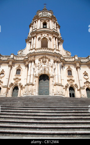 Chiesa di San Giorgio, church in the baroque town of Modica, Sicily, Sicilia, Italy Stock Photo