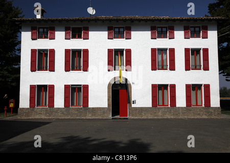 ENZO FERRARI'S WHITE HOUSE MARANELLO ITALY  2011 Stock Photo