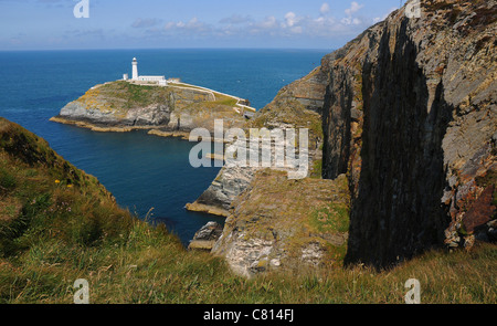 SOUTH STACK LIGHTHOUSE, ANGLESEY, NORTH WALES Stock Photo