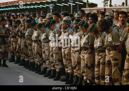 Women bodyguards, both Libyan and foreign, belonging to a special unit guarding Libyan President Muammar Gaddafi. Stock Photo