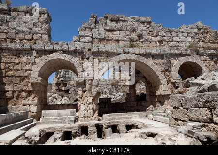 Ancient city of Perge near Antalya Turkey Stock Photo