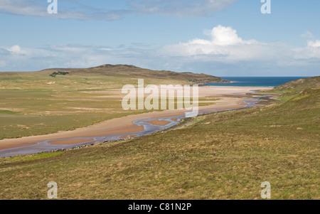 Beach at Achnahaird Bay, Wester Ross. Stock Photo