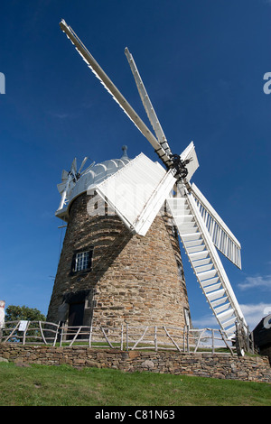 Heage Windmill, Heage, Derbyshire, the only working stone 6 sail windmill in the UK Stock Photo